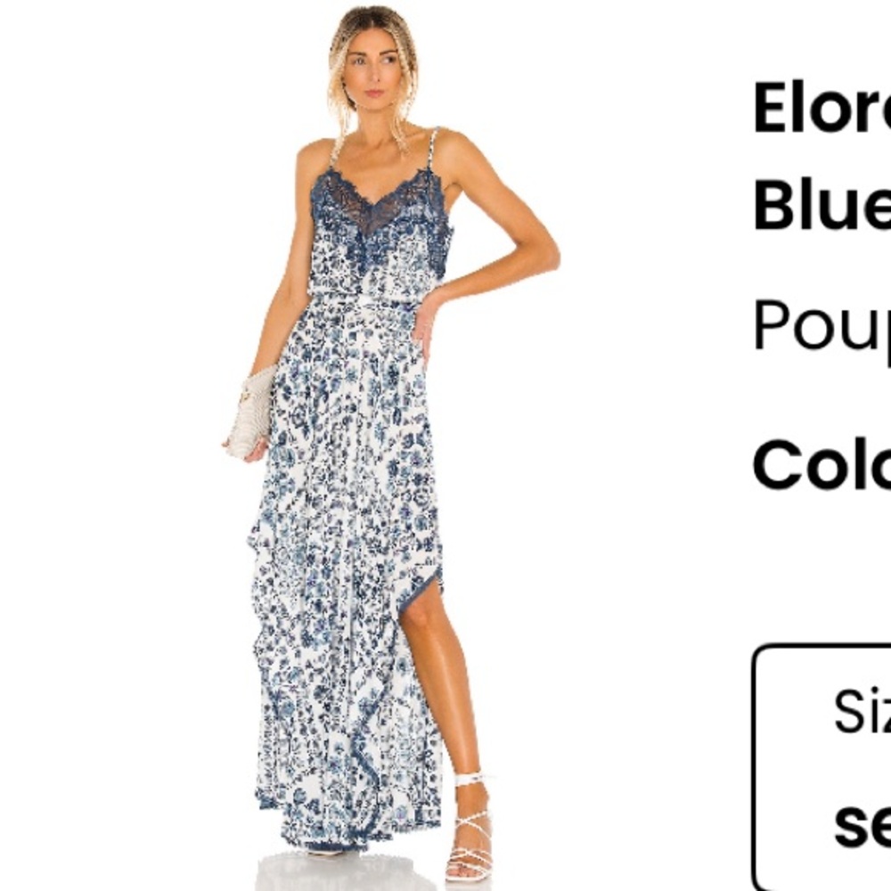 Poupette St. Barth Elora Lace Maxi Dress